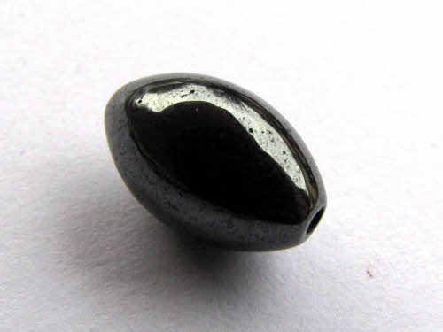 Hematin, magnetisch, Olive, ca. 13x8mm